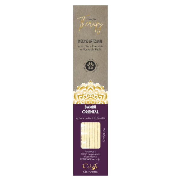 Therapy Incenso Vareta Bambu Oriental e Floral de Bach CLEMATIS